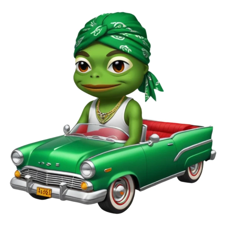 mach mir pepe emotes für twitch im chicano style sticker
