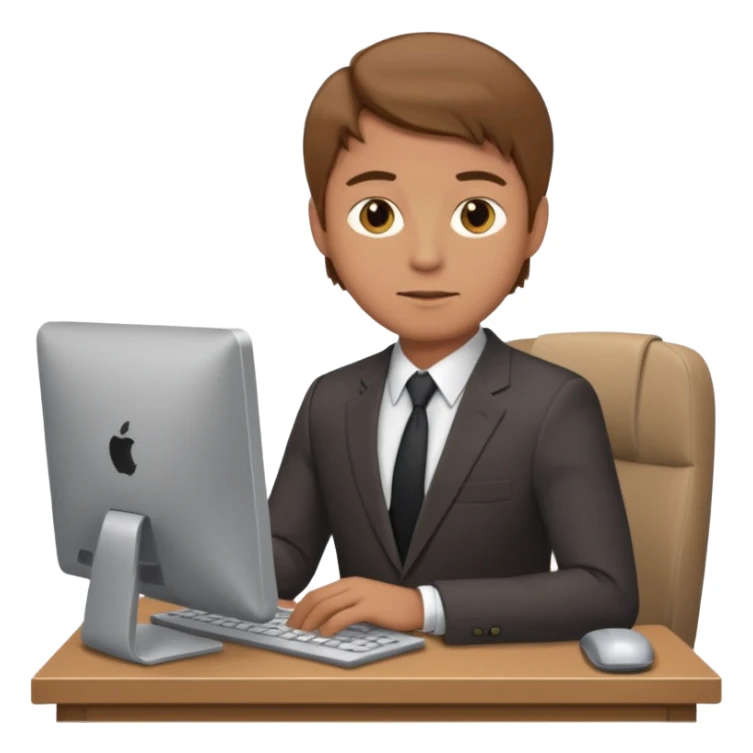 man with lgiht brown hair doing back, round cheeks at work sticker