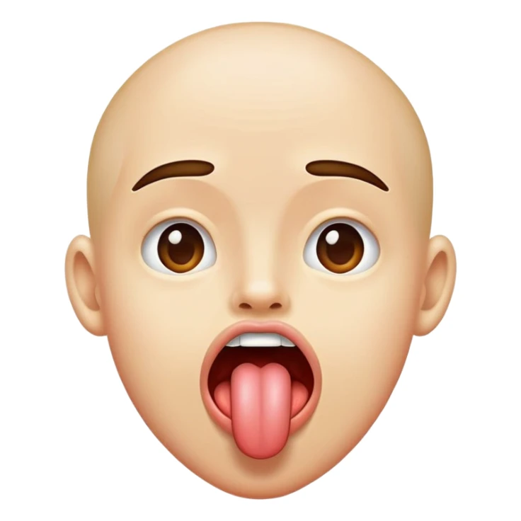 tongue sticking out sticker