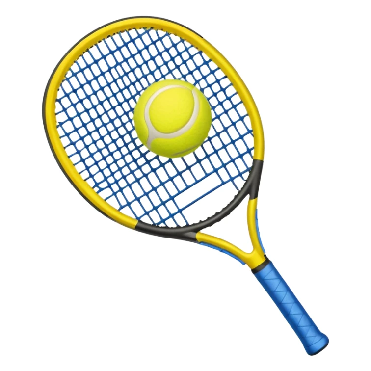 padel a racket with a yellow tennis ball sticker