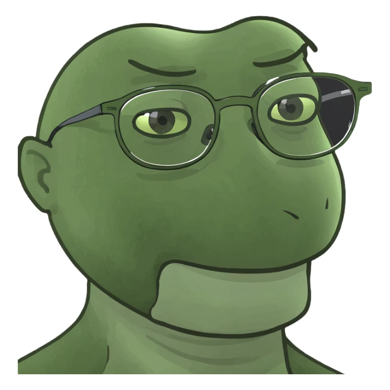 Brunette girl with hazel eyes lashes thin fram glasses  sticker