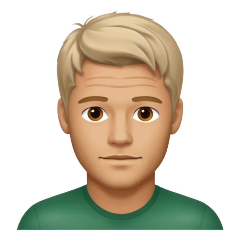 Trevor Donovan with Italian man with salt and pepper hair sticker