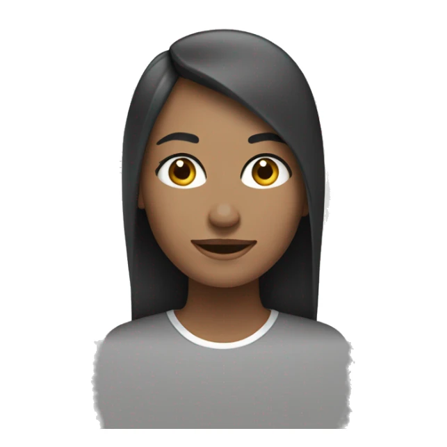 siyah saç beyaz tenli kadın sticker