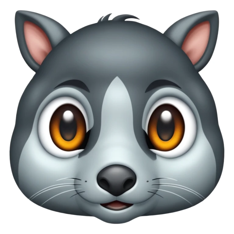 Grote ogen met een grijns sticker