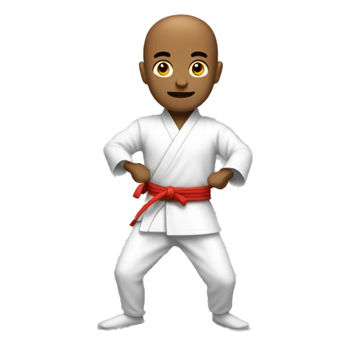 Kung Fu hallo only Body and Face  sticker