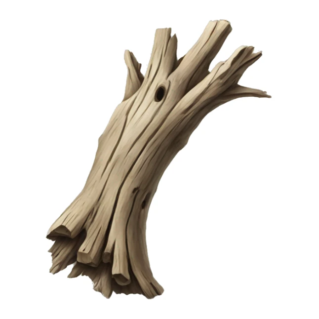 single piece of driftwood sticker