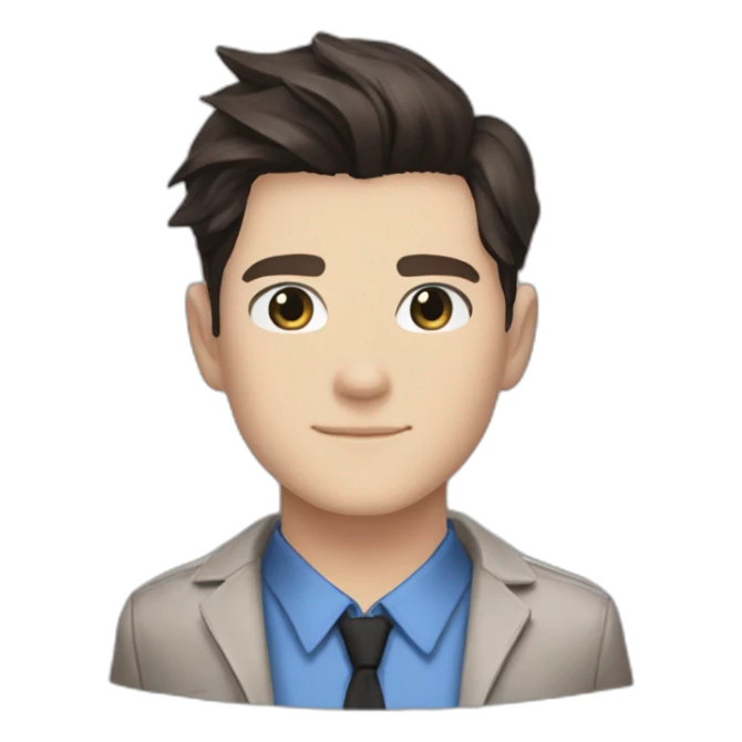 Bryan dechart dress as Connor from Detroit become human sticker