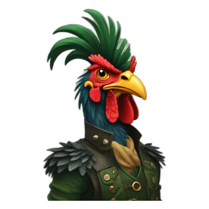 Swamp Rooster punk sticker