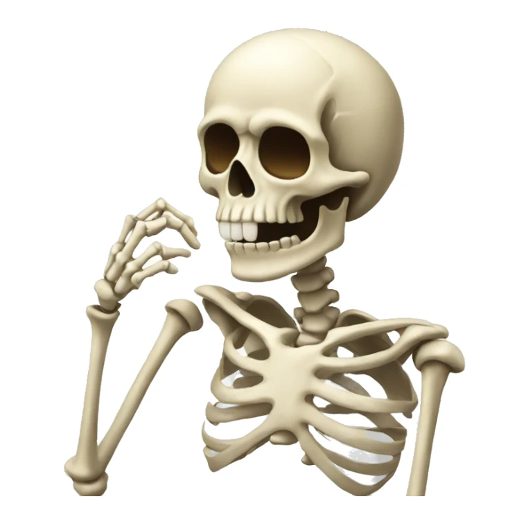 Skeleton sticker