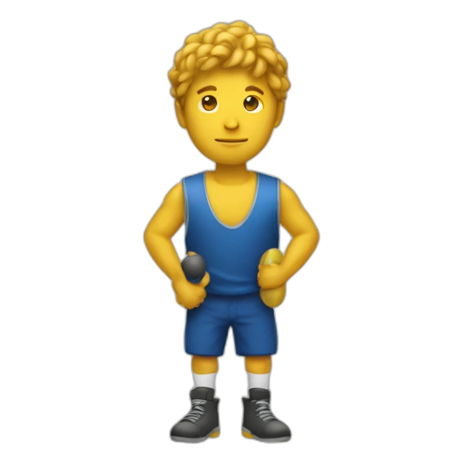 Homme jouant aux billes sticker