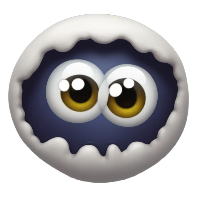 Ink monster with one eye and no mouths sticker