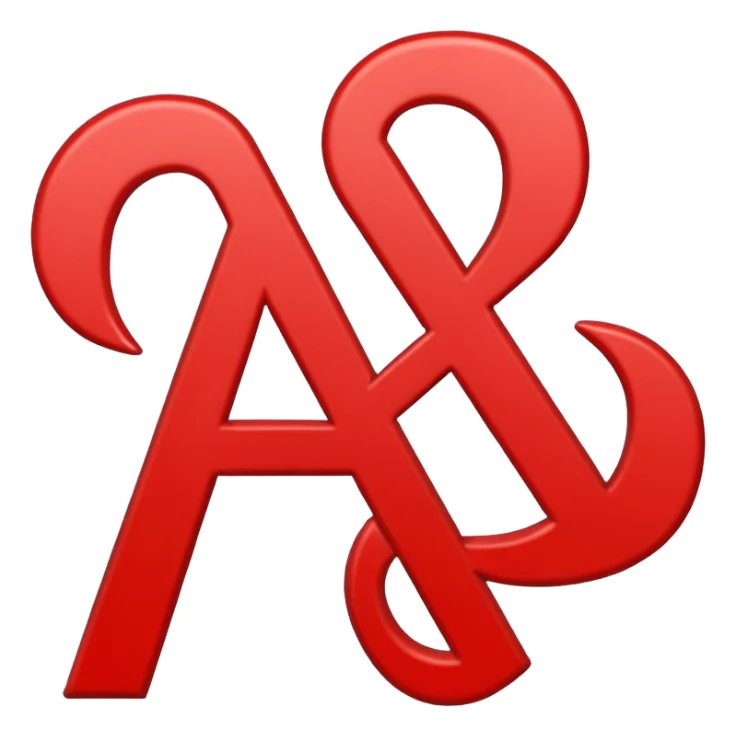 Un logo en letras rojas con contorno blanco que diga AVOMUSIC  sticker