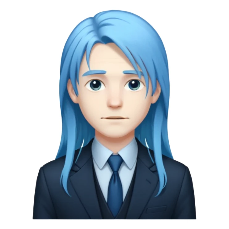 ethereal-pastel-transparent-translucent-gorgeous-spectral-dark-greyish-blue-whitish-gloomy-man-with-blue-long-hair-with-a-beautiful-black-suit sticker