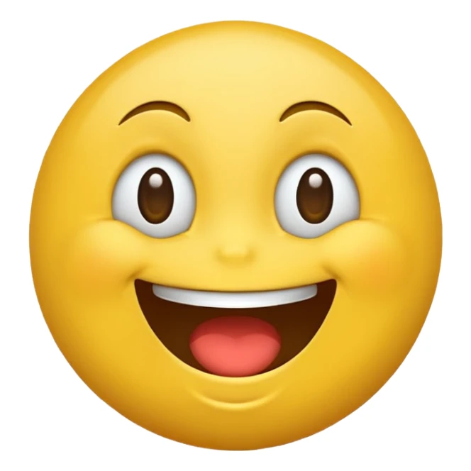 yellow emoji laughing but also rolling its eyes sticker