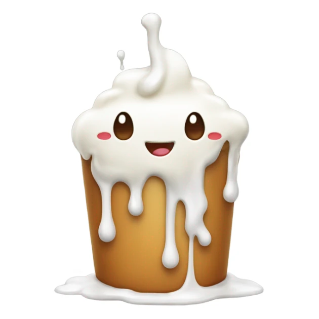 emoji of drooling milk  sticker
