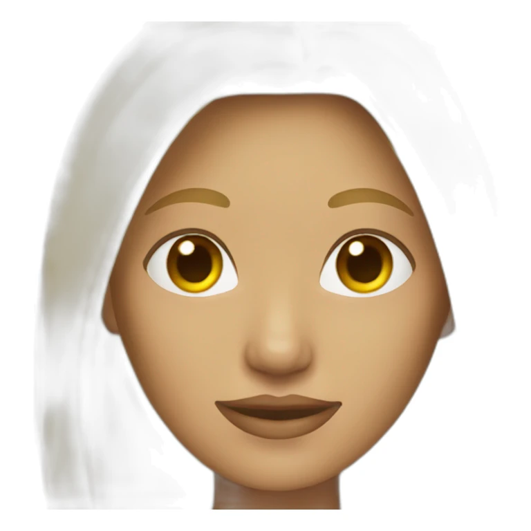 blonde straight haired woman sticker