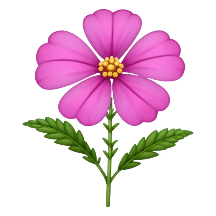 big verbena flower, single sticker