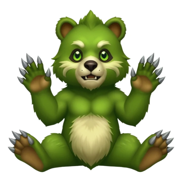 world of warcraft felbear with claws out sticker