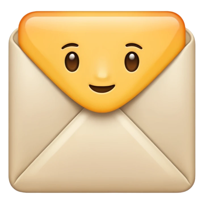 Letter color pale beige creamy sticker