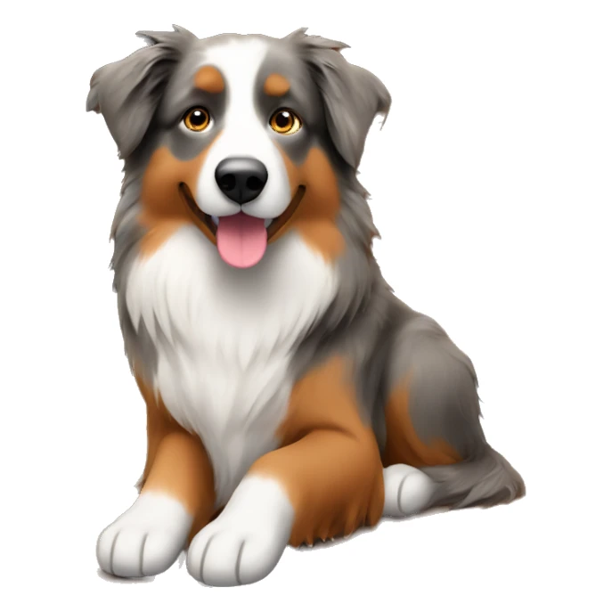 Australian shepherd beside a cozy fireplace  sticker