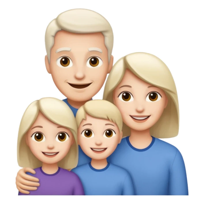 Family white sticker