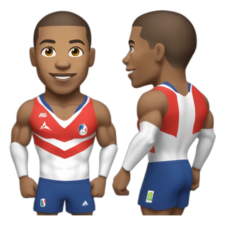 Kylian mbappe, french, world cup, bodybuilder sticker