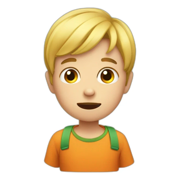 Kid that doesn't want to eat his vegetables sticker