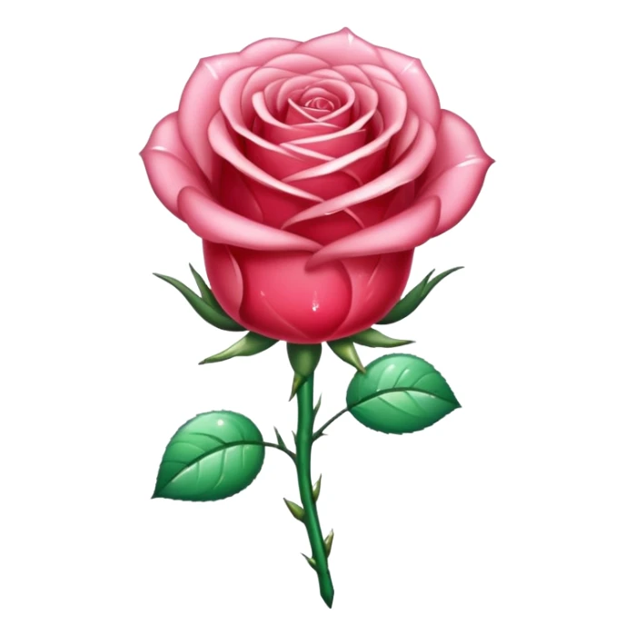 Rose made out of crystal  sticker