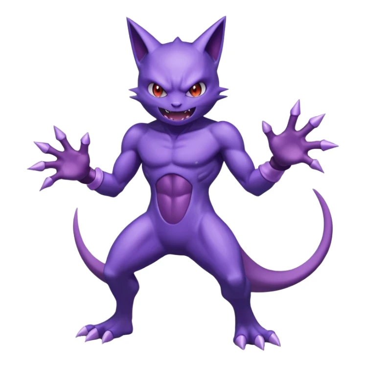 Gengar-Sableye-Mewtwo-fusion (full body) sticker