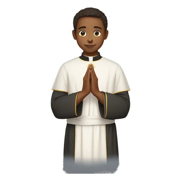 The Young europa Priest in prayer sticker