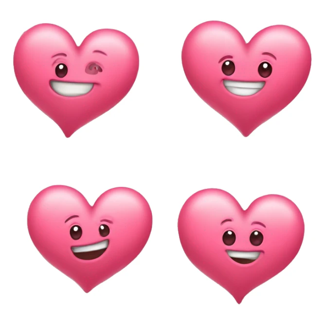 cute hearts. emoji with a heart hand sticker