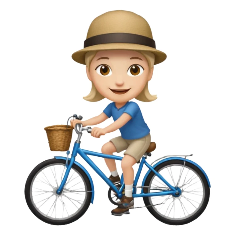 Make emoji of scout on bike sticker