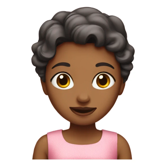 Girl in pink dress sticker