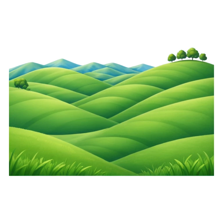 partly cloudy landskape sticker