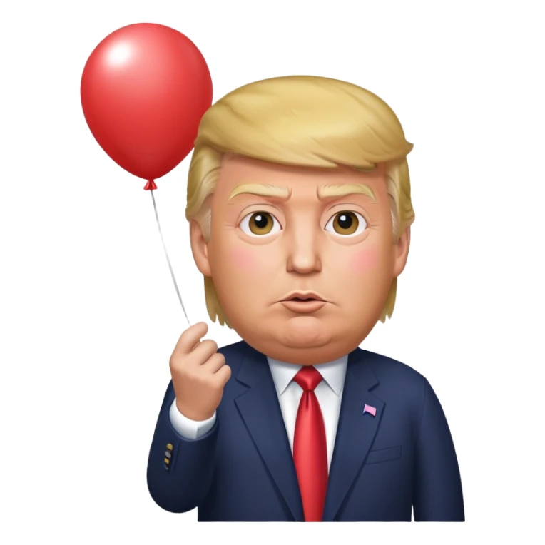 Donal Trump avec un ballon  sticker