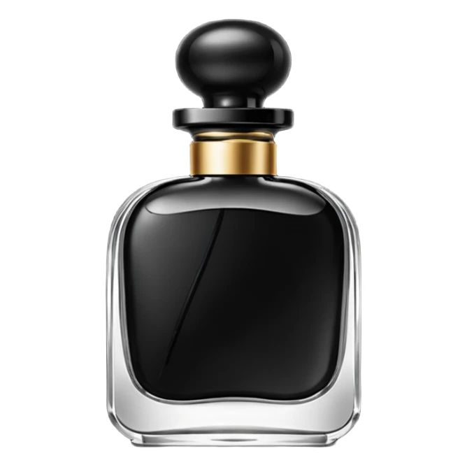 elegant black bottle of perfume (no face) sticker