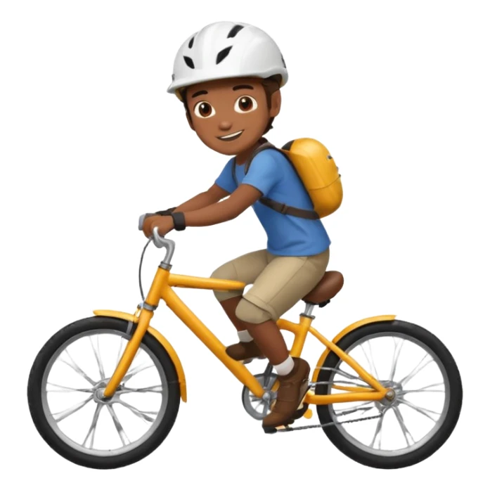 Make emoi of scout on bike sticker