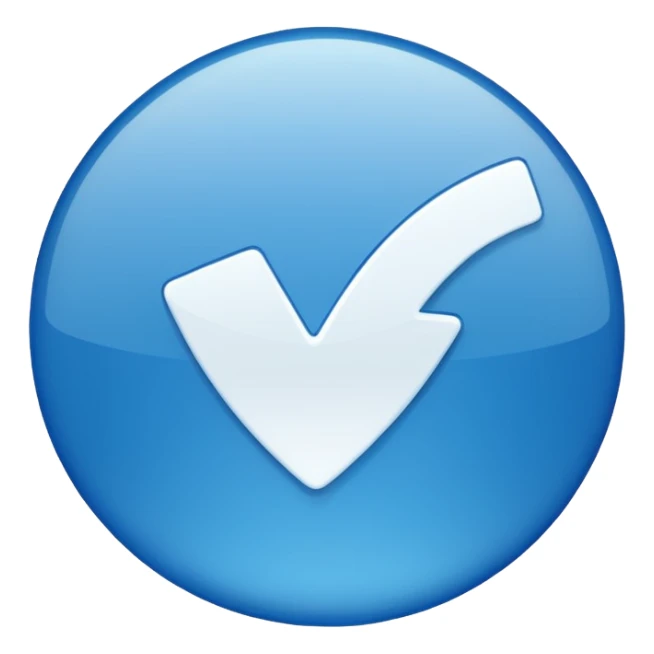 make me an emoji of the instagram's verification tick sticker