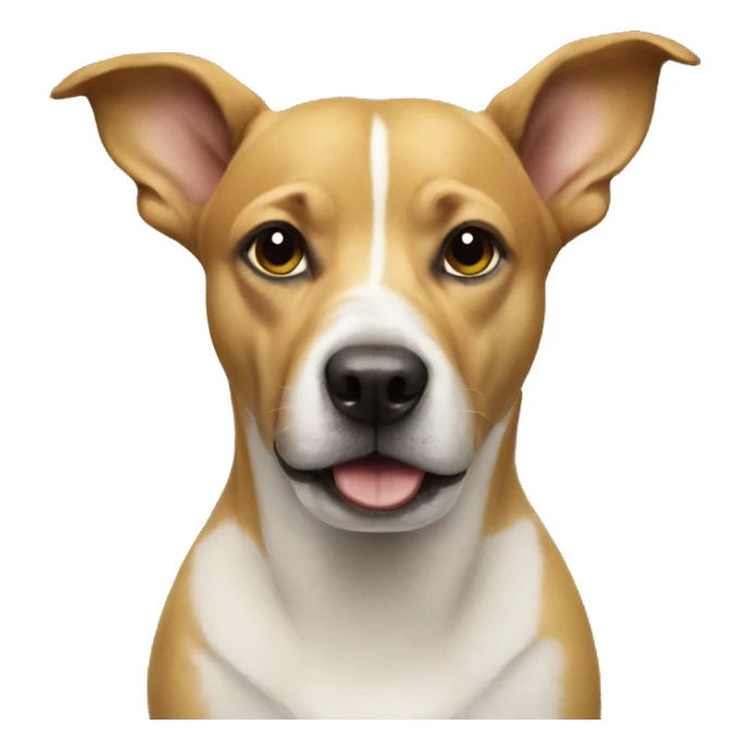 Dog holding a banana sticker