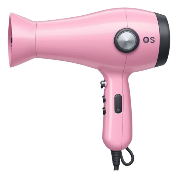 pastel pink hair dryer sticker
