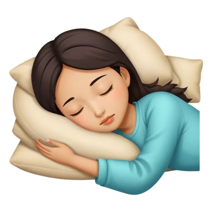 Chinese girl sleeping  sticker