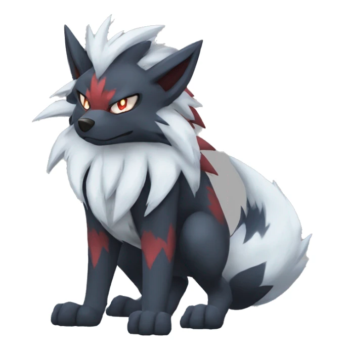  Incineroar Zoroark Lycanroc Fakemon sticker