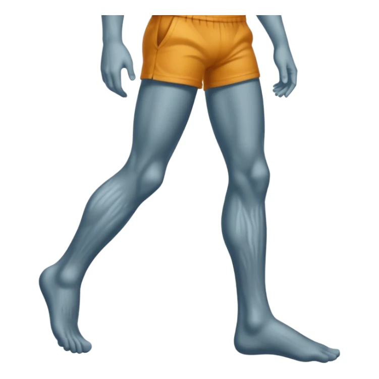 Male feet and hair on the legs sticker