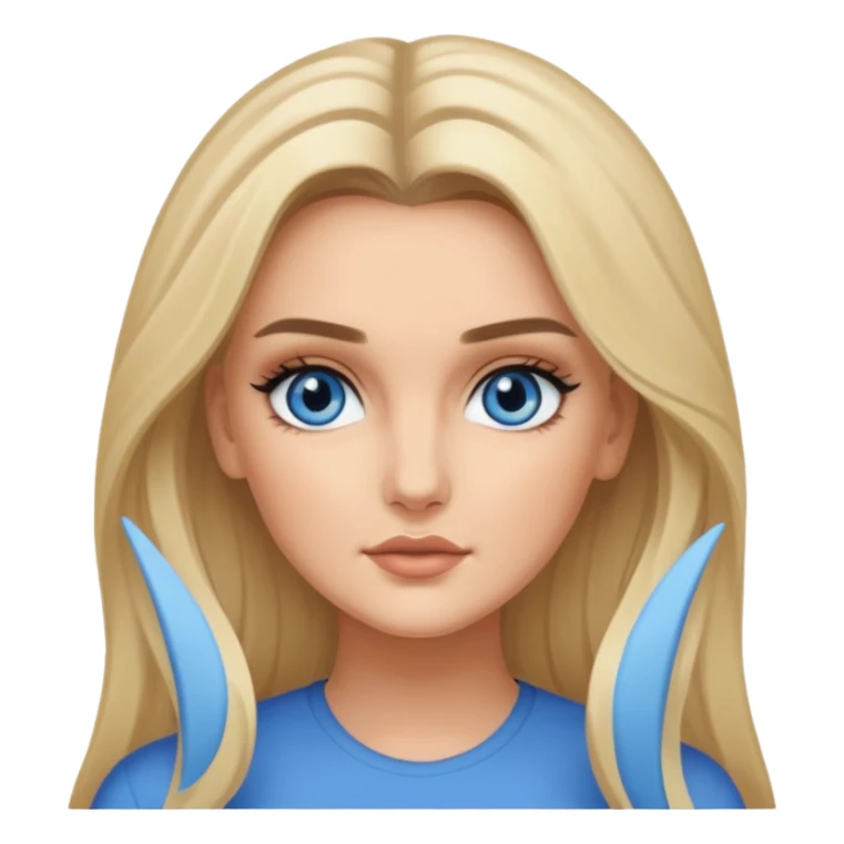 Perrie Edwards with long blonde hair sticker