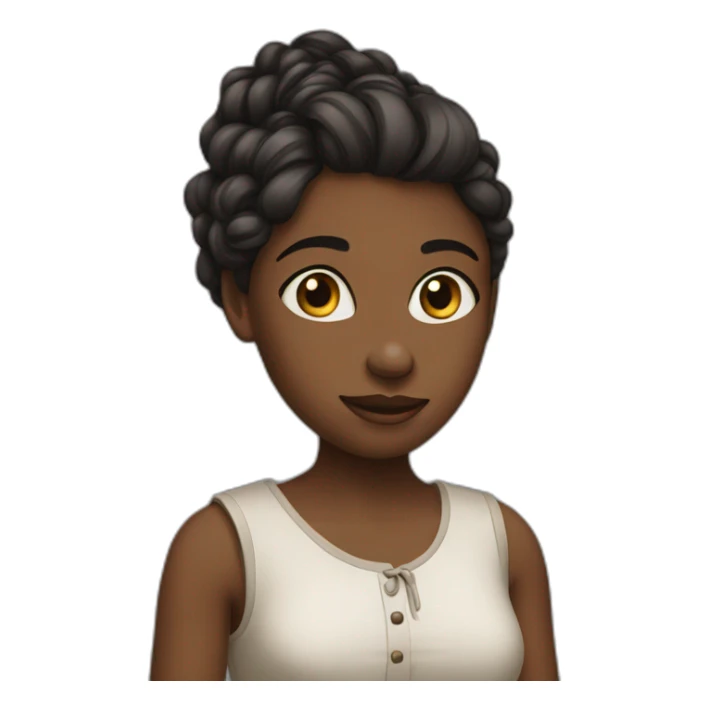 Jeune fille métisse  sticker