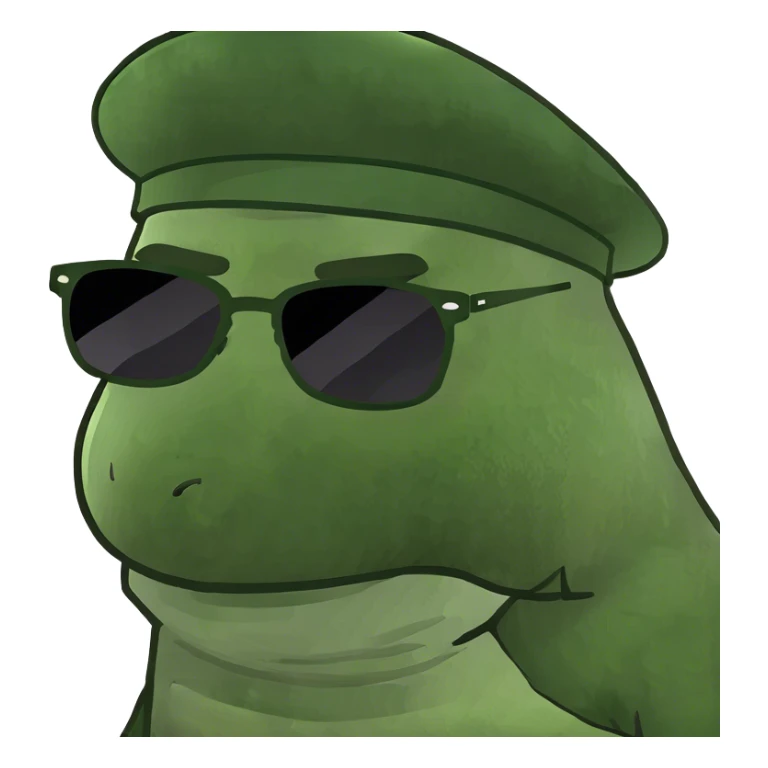 male portrait with facial hair sticker