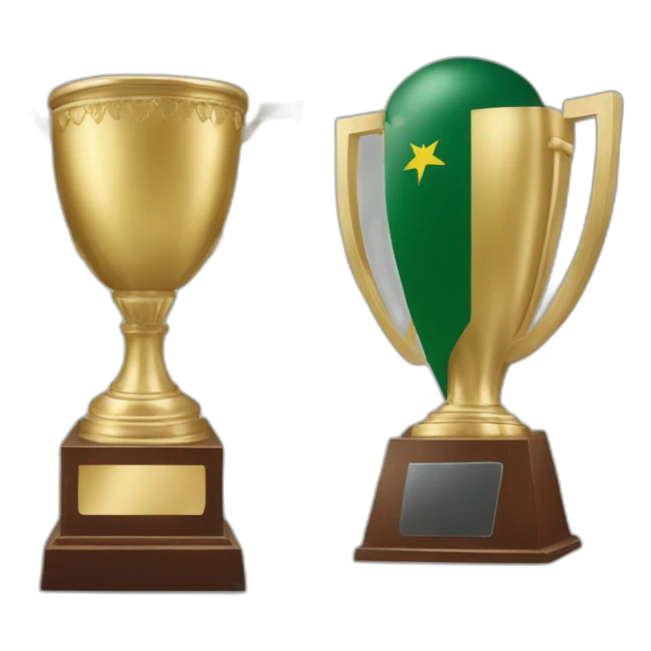 sri Lanka and Pakistan trophy sticker