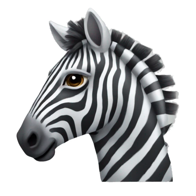 Zebra horse sticker