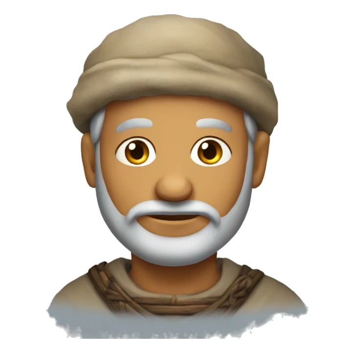 Inhabitant of an old medieval village sticker