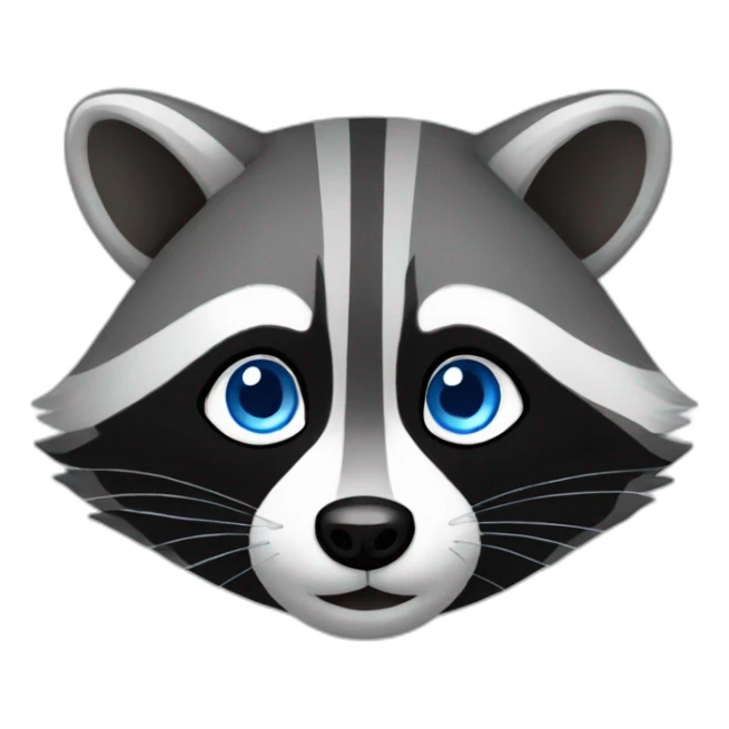 Raccoon-with-blue-eyes sticker